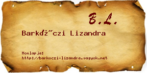 Barkóczi Lizandra névjegykártya